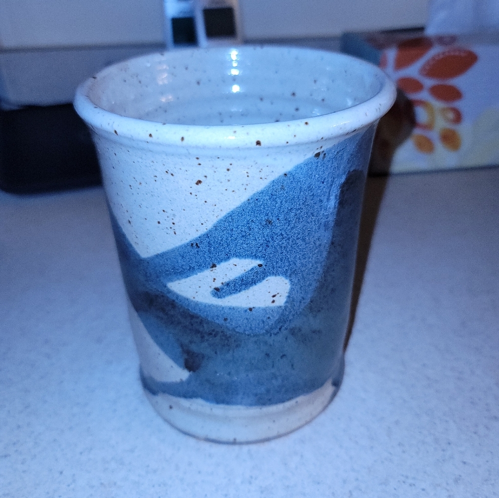 Studio Style Pottery Stoneware Vase , Utensil Holder , & other uses